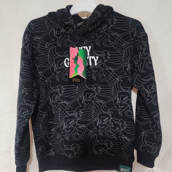 Wicked '' Defy gravity'' hoodie girls medium - Picture 3 of 7
